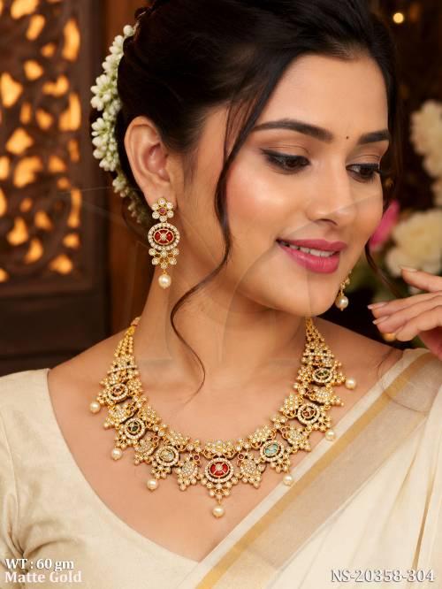 matte-gold-kemp-party-wear-necklace-set-for-women