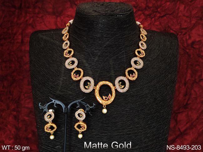 Beautiful Designer Fancy Style Party wear  Long Necklace Set