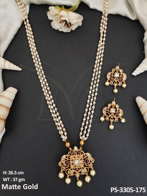 designer-fancy-style-matte-gold-polish-kemp-jewellery-kemp-beautiful-kemp-long-pendant-set-