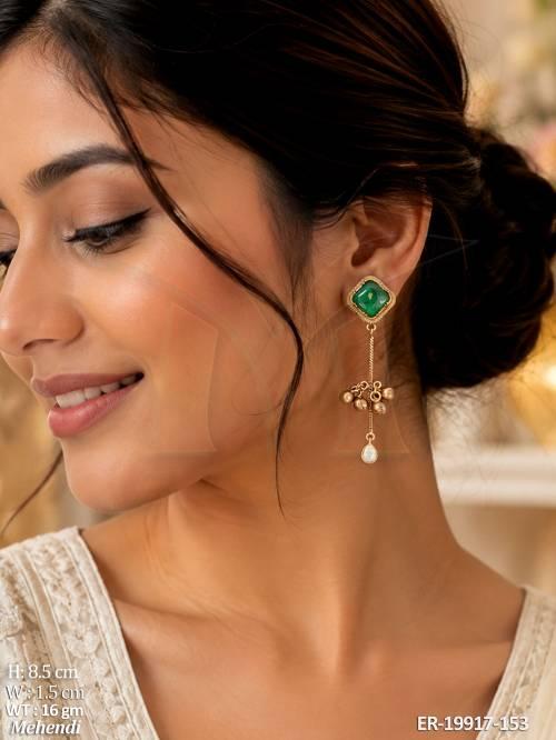 traditional-mehendi-polish-kundan-long-earrings