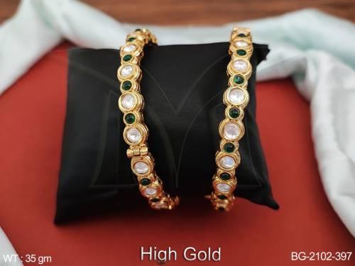 designer-beautiful-kundan-jewellery-fancy-style-high-gold-polish-2-set-bangles-