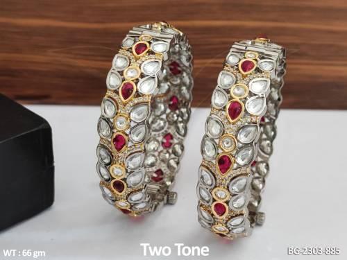 fancy-kundan-stones-party-wear-beautiful-two-tone-polish-kundan-bangle-set