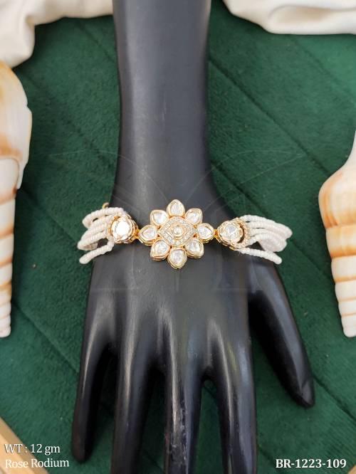 stylish-pearl-kundan-bracelet-traditional-look