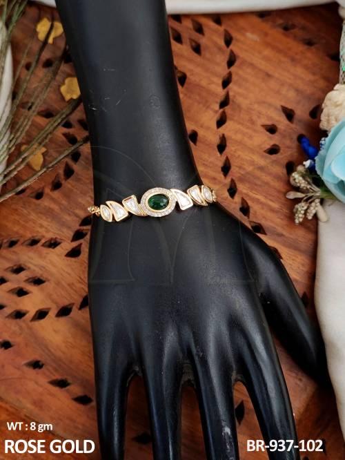 kundan-jewellery-rose-gold-polish-bracelets-