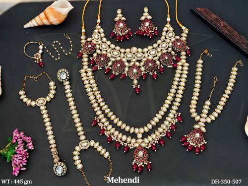 Designer Mehendi Polish Fancy Style Dulhan Set   