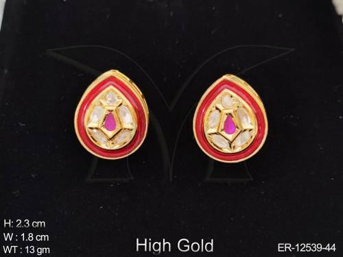 high-gold-polish-fancy-desing-party-wear-kundan-jewellery-earring-tops-studs