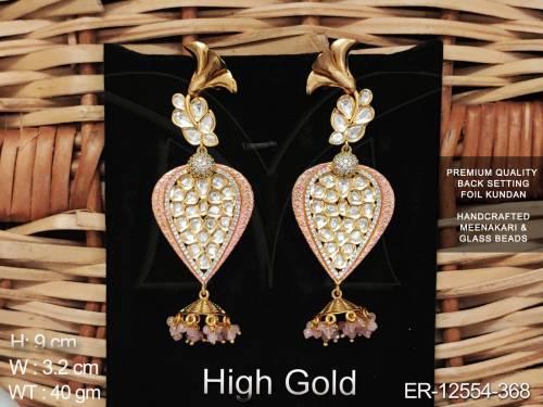 hand-crafted-high-gold-polsih-glass-beads-long-designer-kundan-earring-