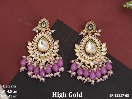 beautiful-fancy-style-high-gold-polish-designer-wear-party-wear-kundan-earrings-set