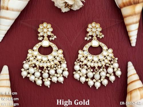kundan-jewellery-clustered-pearl-high-gold-polish-party-wear-earrings-