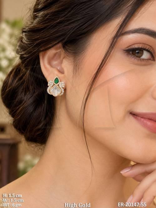 Royal Kundan Full High Gold Earrings