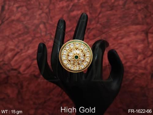 fancy-design-round-shape-high-gold-polish-party-wear-kundan-jewellery-finger-ring-
