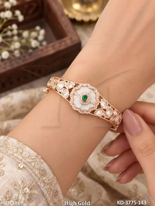 Designer Kundan Statement High Gold Kada