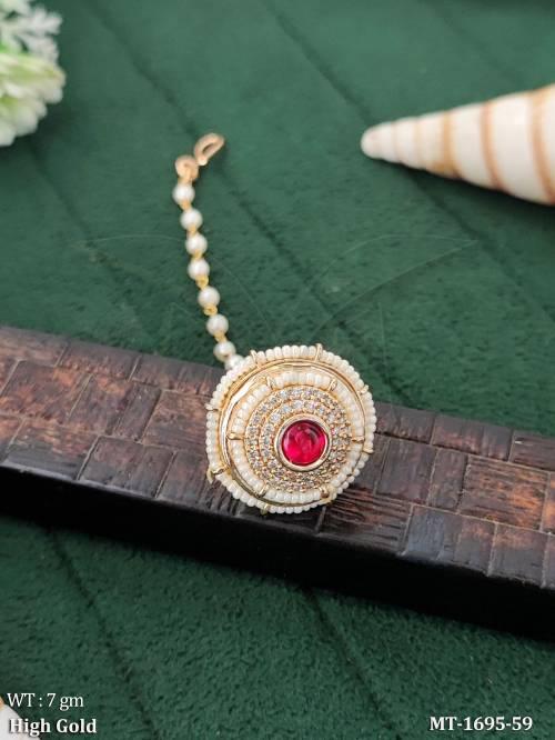 Royal Kundan Maang Tikka