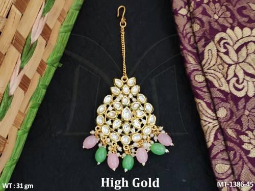 kundan-jewellery-high-gold-polish-clusterpearls-kundan-maang-tikka