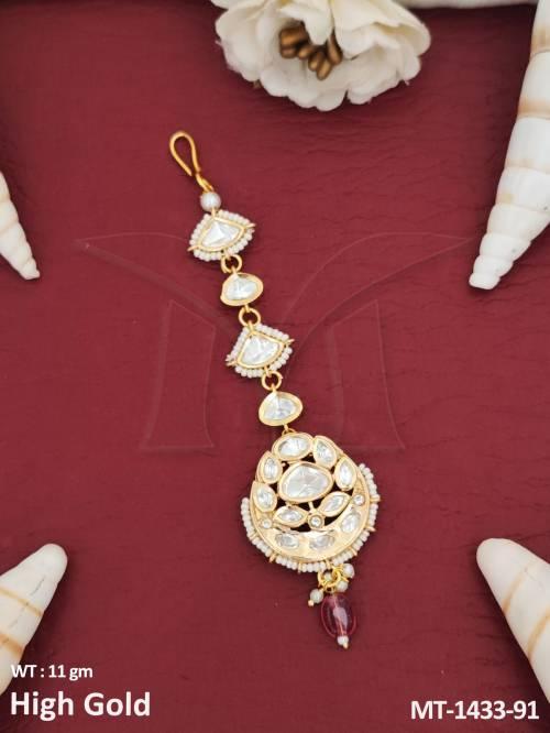 fancy-style-party-wear-high-gold-polish-kundan-stones-kundan-jewellery-maang-tikka