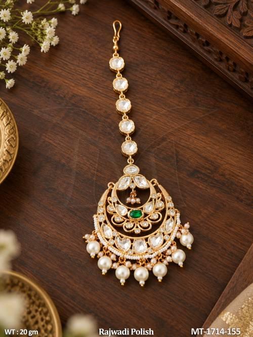 fancy-designer-kundan-pearl-maang-tikka-rajwadi-polish