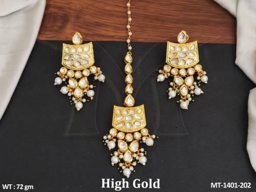 party-wear-fancy-style-kundan-stones-high-gold-polish-beautiful-kundan-maang-tikka-with-earring
