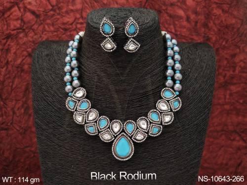 fancy-style-kundan-jewellery-black-rodium-polish-designer-party-wear-beautiful-kundan-necklace-set