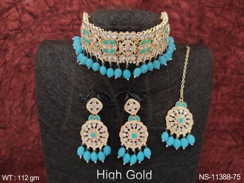 clustered-pearl-kundan-stones-party-wear-fancy-style-party-wear-designer-kundan-jewellery-choker-necklace-set