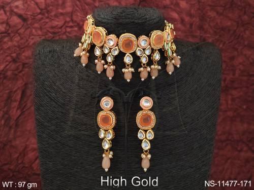 high-gold-polish-clustered-pearl-designer-fancy-style-kundan-stones-party-wear-kundan-jewellery-choker-necklace-set-