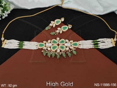 clustered-pearl-high-gold-polish-fancy-design-party-wear-necklace-set-