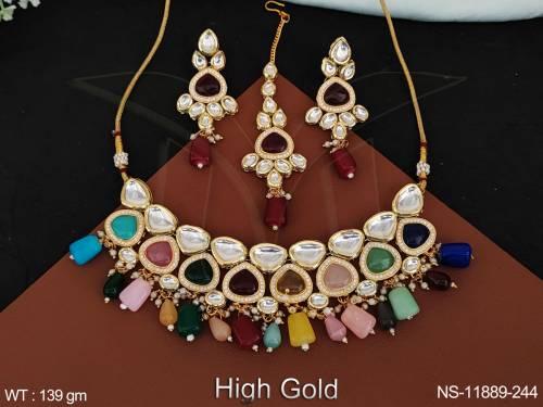 full-kundan-stones-high-gold-polish-fancy-style-part-wear-kundan-jewellery-choker-necklace-set-