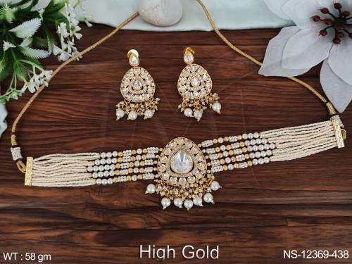 designer-fancy-design-kundan-stones-high-gold-polish-party-wear-choker-style-beaded-kundan-jewellery-kundan-necklace-set