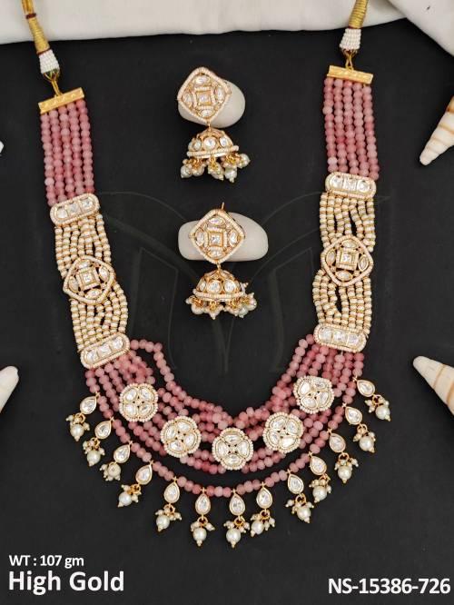 kundan-jewellery-full-stone-high-gold-polish-clustered-pearl-necklace-set-