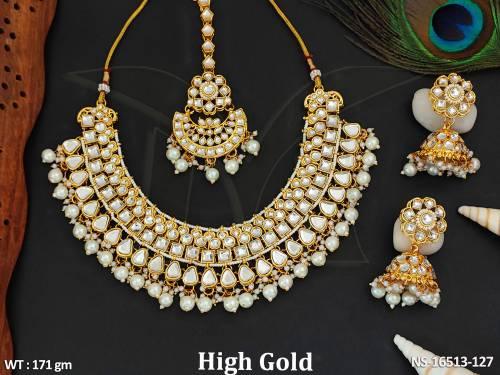 kundan-jewellery-high-gold-polish-full-stone-clustered-pearl-party-wear-necklace-set-