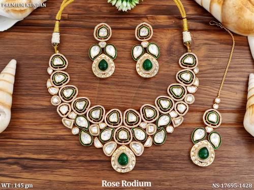 premium-rose-rodium-kundan-necklace-set-with-multi-stones-and-matching-earrings