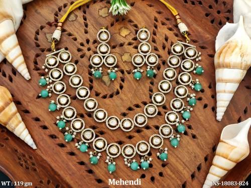 design-full-stone-mehendi-polish-short-necklace-set-