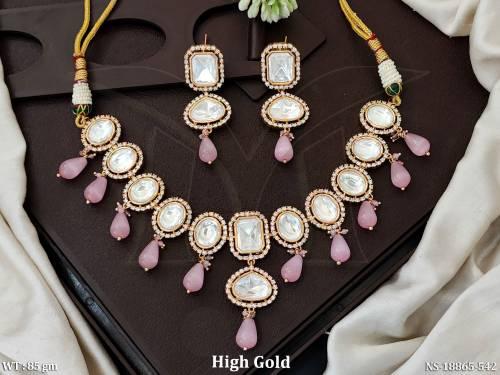 kundan-design-high-gold-polish-fancy-short-necklace-set-