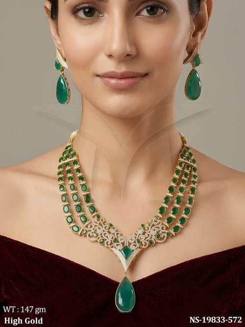 Traditional Style Long Necklace Set for Women