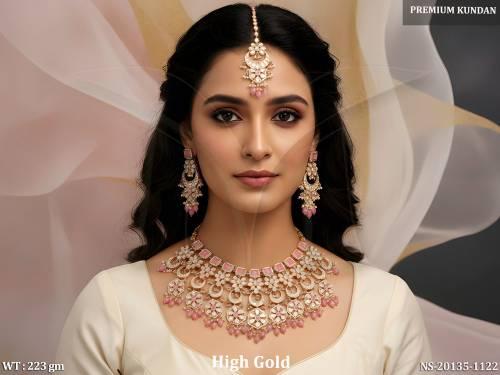 Elegant Full Stone Wedding Necklace Set