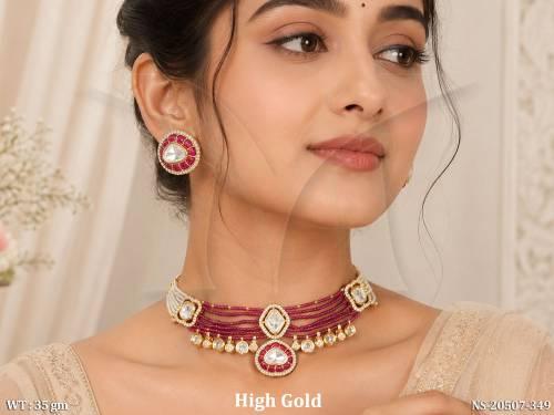 Luxurious Meenakari Kundan Pearl Necklace Set