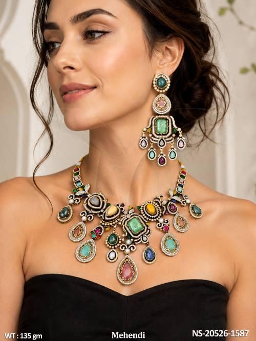 Royal Meenakari Kundan Necklace Set