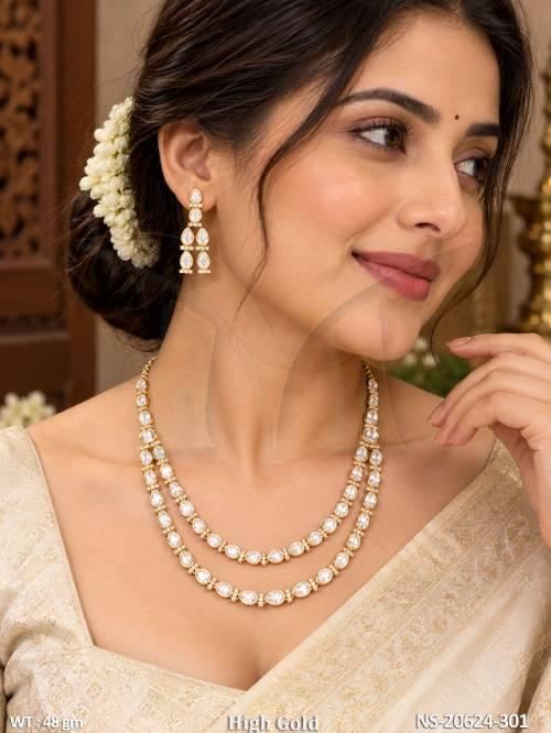 Fancy Kundan High Gold Necklace Set
