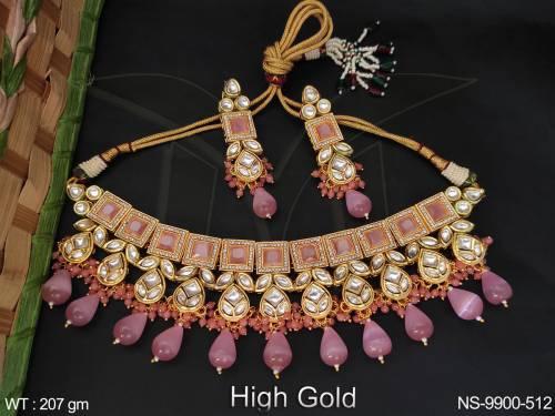 high-gold-polish-party-wear-beautiful-design-choker-necklace-set-full-kundan-stones-