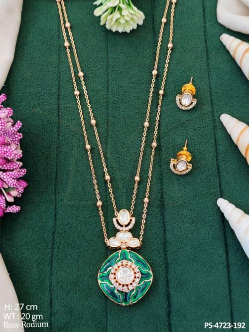 design-rose-rodium-polish-full-stone-pendant-set-