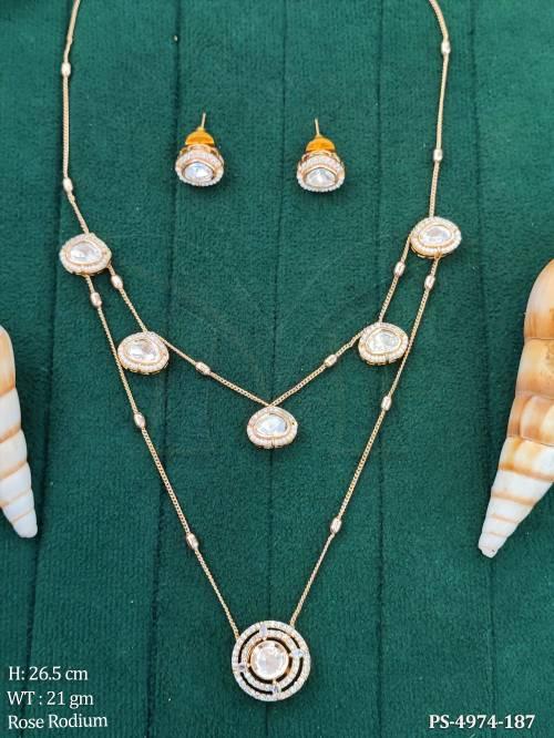 Traditional Kundan Stone Designer Pendant Set