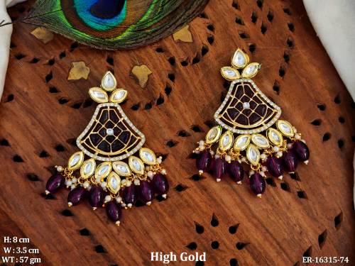 beautiful-high-gold-polish-full-stone-clustered-pearl-earrings-