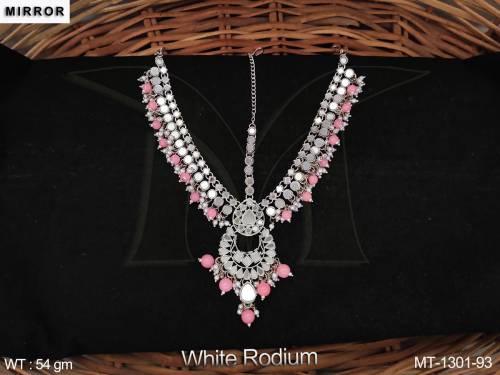 fancy-design-party-wear-beautiful-white-rodium-mirror-design-maang-tikka-
