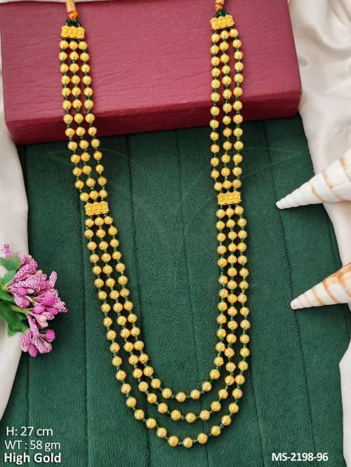 Beautiful Fancy Style High Gold Polish Mala Set  