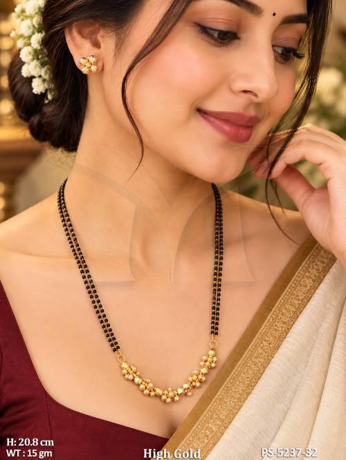 Traditional Designer Gold Mangalsutra Set