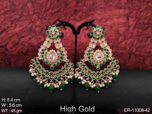 fancy-design-high-gold-polish-clustered-pearl-meenakari-design-long-party-wear-dangler-earring-