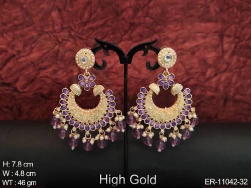 high-gold-polish-fancy-design-party-wear-meenakari-long-dangler-earring-