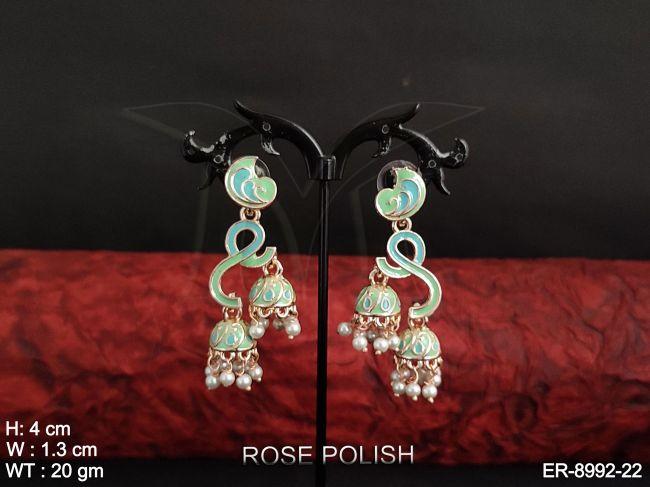 ER-8992-22-MINT GREEN FEROZA
