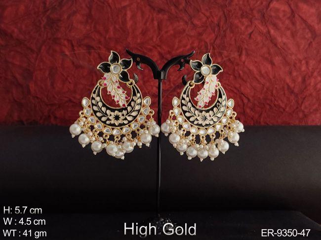 Beautiful Meenakari Design Party wear Fancy Earring