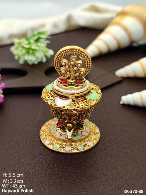 Antique Designer Sindoor Box with Meenakari Work 