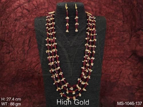 high-gold-polish-fancy-beautiful-indian-traditional-mala-navratna-jewelry-3-layers-antique-beaded-mala